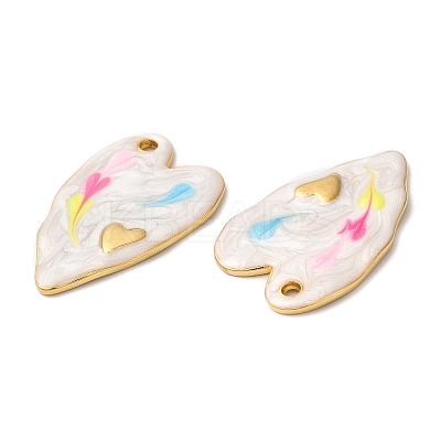 304 Stainless Steel Enamel Pendants LS-STAS-K256-03G-01-1