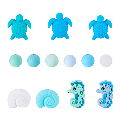 Food Grade Eco-Friendly Silicone Focal Beads SIL-TA0002-67-1