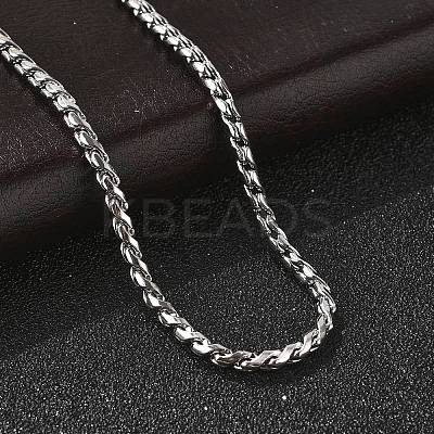 304 Stainless Steel Rope Chain Necklaces for Women LS-NJEW-Q026-02P-1