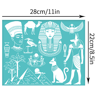 Self-Adhesive Silk Screen Printing Stencil DIY-WH0338-264-1