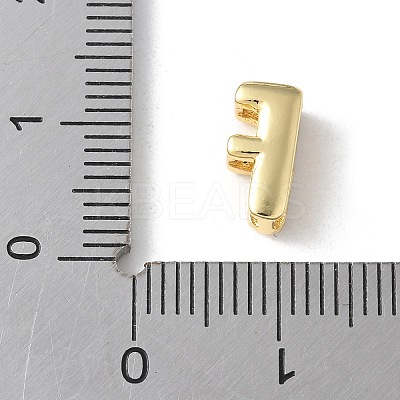 Brass Micro Pave Clear Cubic Zirconia Initial Multi-strand Links KK-S520-01G-06-1