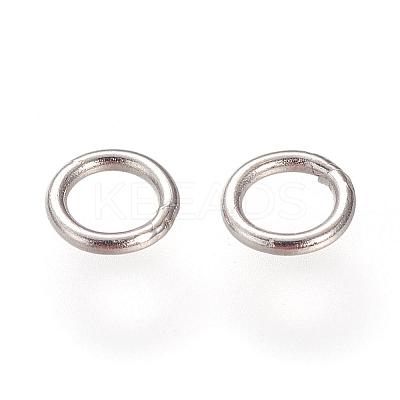 304 Stainless Steel Closed Jump Rings STAS-S066-16-6mm-1
