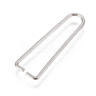 Tarnish Resistant 304 Stainless Steel Ice Pick Pinch Bails X-STAS-K189-A01-S-1