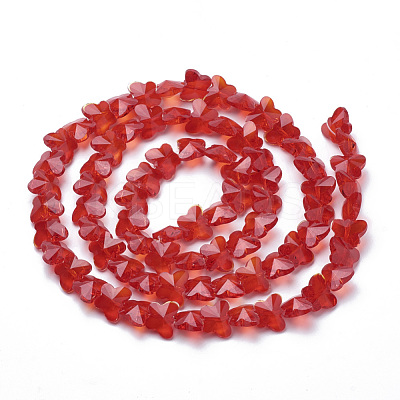 Transparent Glass Beads GLAA-Q066-14mm-B15-1