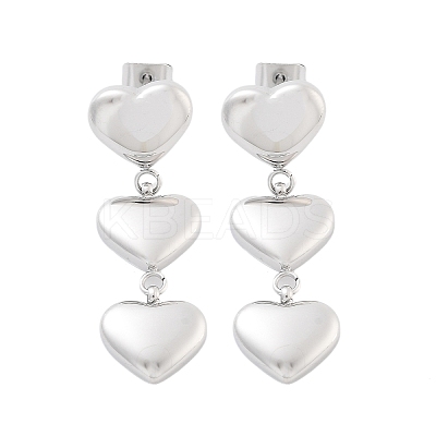 Non-Tarnish 304 Stainless Steel Stud Earrings EJEW-S226-10P-01-1