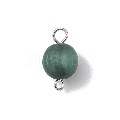 Frosted Resin Imitation Cat Eye Links Connector Charms PALLOY-JF04166-02-1