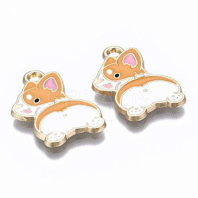 Alloy Enamel Pendants X-ENAM-S127-013-RS-1