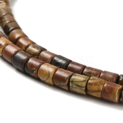 Natural Picasso Stone/Picasso Jasper Beads Strands G-F765-F02-01-1