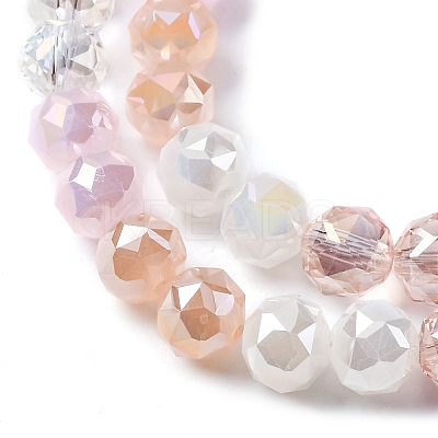Transparent Glass Beads Strands X-GLAA-Q009-01C-1