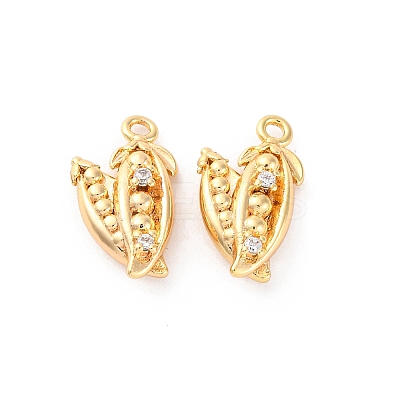 Brass Rhinestone Pendants KK-E793-01G-1