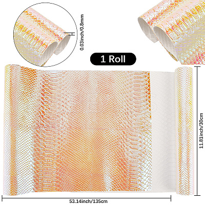 Laser PU Leather Fabric DIY-WH20032-57G-1