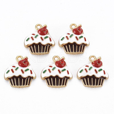 Rack Plating Alloy Enamel Pendants LS-ENAM-S126-051-NR-1