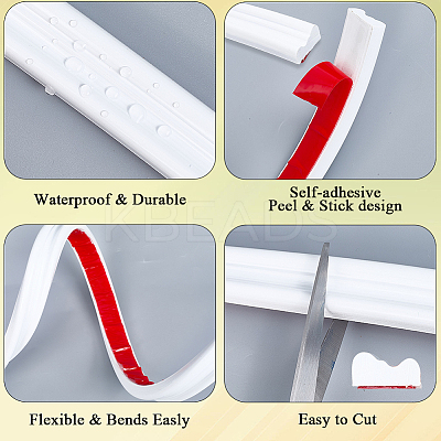PVC Self-Adhesive Flexible Molding Trim DIY-WH20007-62B-1