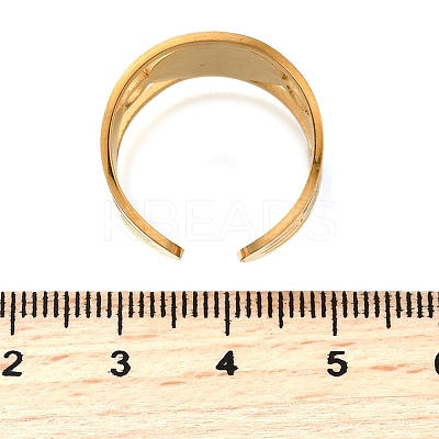 304 Stainless Steel Cuff Open Rings RJEW-S628-11G-1