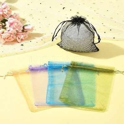 Organza Bags Jewellery Storage Pouches Wedding Favour Party Mesh Drawstring Gift OP-FS0001-04A-1