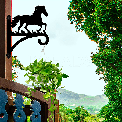 Iron Hanging Plant Hanger Bracket HJEW-WH0095-032-1