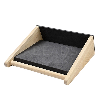 Velvet with Wood Jewelry Display Stands NDIS-F004-04C-1