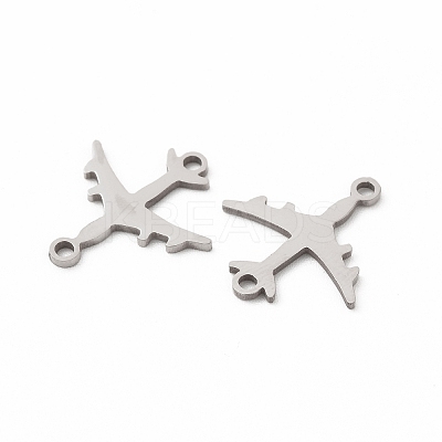 Non-Tarnish 201 Stainless Steel Connector Charms STAS-K251-090P-1