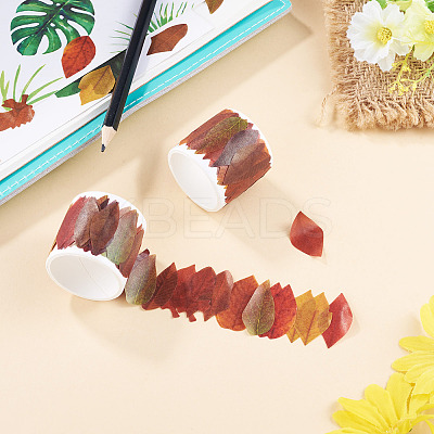 Autumn Leaf Paper Tape Stickers for Card Making DIY-TAC0032-23C-1