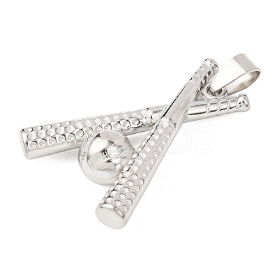 304 Stainless Steel Pendants STAS-D129-15P-1