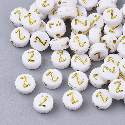 Plating Acrylic Beads PACR-R242-01Z-1