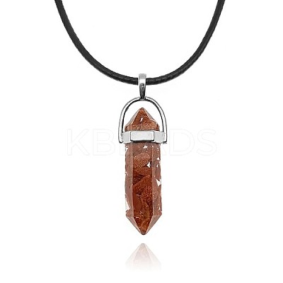 Synthetic Goldstone Pendant Necklaces IC1467-3-1