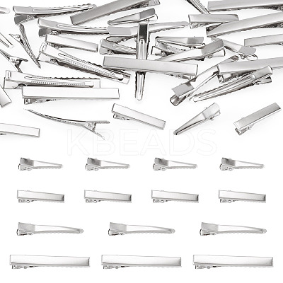 40Pcs 4 Styles Iron Alligator Hair Clips Findings PHAR-TADJ0001-10-1