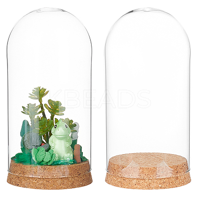 Glass Dome Cover LS-AJEW-WH0505-27-1