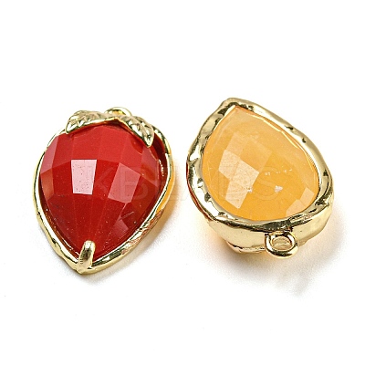 Natural & Synthetic Mixed Gemstone Faceted Pendants G-M431-06G-1