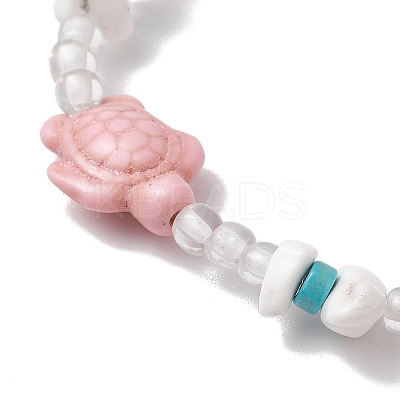 Summer Beach Turtle Anklets AJEW-AN00674-1