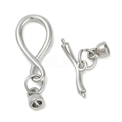 Brass Toggle Clasps KK-K391-11P-1
