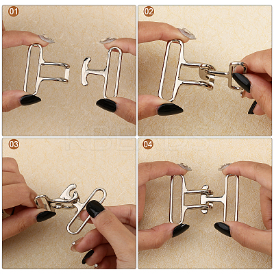 Alloy Snap Lock Clasps FIND-CA0008-42B-P-1