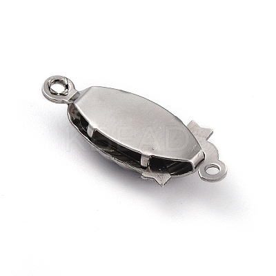 Non-Tarnish 304 Stainless Steel Box Clasps STAS-H151-16P-1