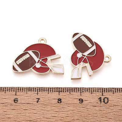 Alloy Enamel Pendants ENAM-T025-02G-19A-1