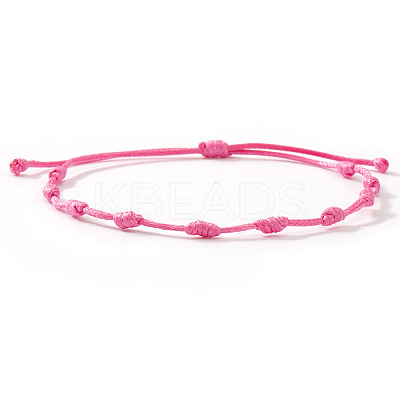 Adjustable Polyester Cord Braided Bracelets for Friendship Couple UP1845-1-1