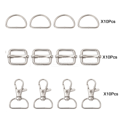 Bag Clasps Set PALLOY-CJ0002-70-1