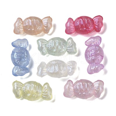 Luminous Transparent Acrylic Beads OACR-G033-06C-1