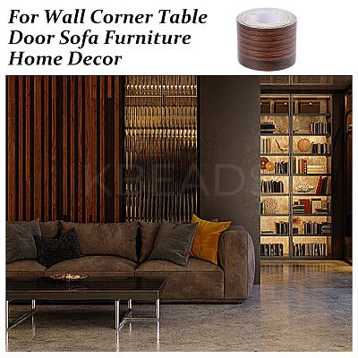 Self-Adhesive PVC Woodgrained Paper DIY-WH0632-19B-02-1