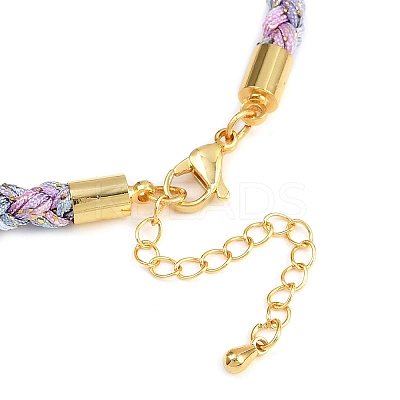 4MM Braided Nylon Cord Bracelets FIND-A057-01G-18-1