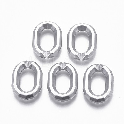 Spray Painted CCB Plastic Linking Rings LS-CCB-R104-15-03-1