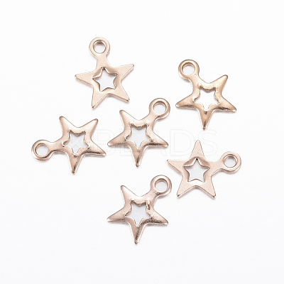 Ion Plating(IP) 304 Stainless Steel Charms X-STAS-H392-01RG-1