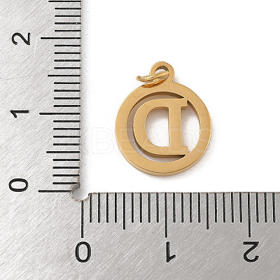 304 Stainless Steel Charms
with Jump Ring STAS-R001-02G-D-1