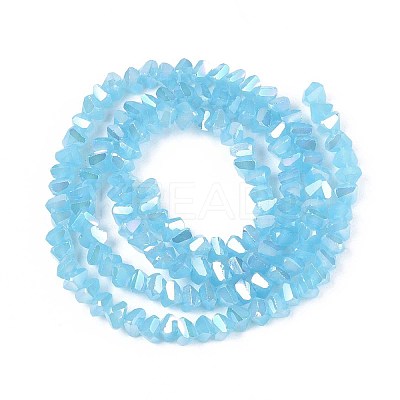 Electroplate Imitation Jade Glass Beads Strands LS-GLAA-N023-4mm-33-1