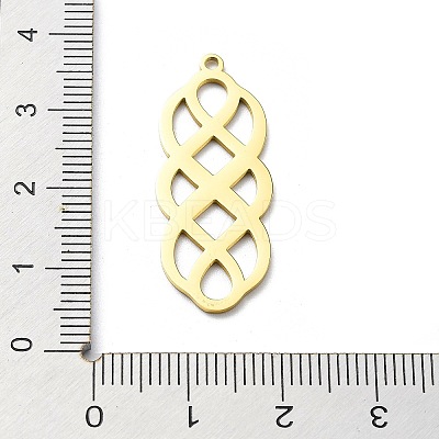 304 Stainless Steel Pendants STAS-D036-08G-1