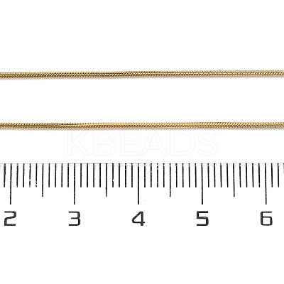 304 Stainless Steel Snake Chain Necklace for Women NJEW-G104-01G-1