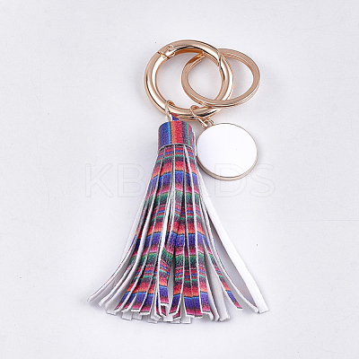 PU Leather Tassel Keychain KEYC-T004-05J-1