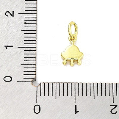 Real 18K Gold Plated Rack Plating Brass Enamel Charms KK-M293-28G-01-1