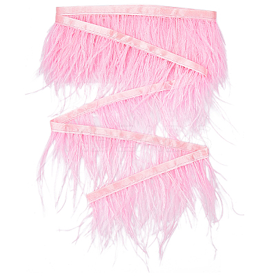 Ostrich Feather Tassel Ribbon DIY-GF0008-68A-1