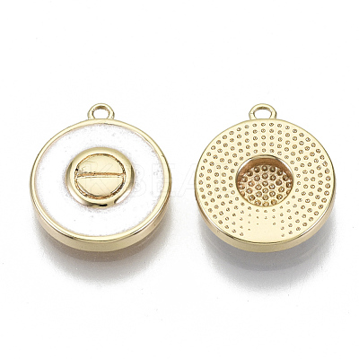 Brass Enamel Charms KK-N232-50A-NF-1