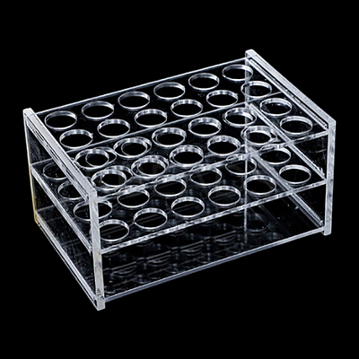 24 Hole Glass Multi-Use Cylinder Tube Display Racks AJEW-WH0596-418D-1